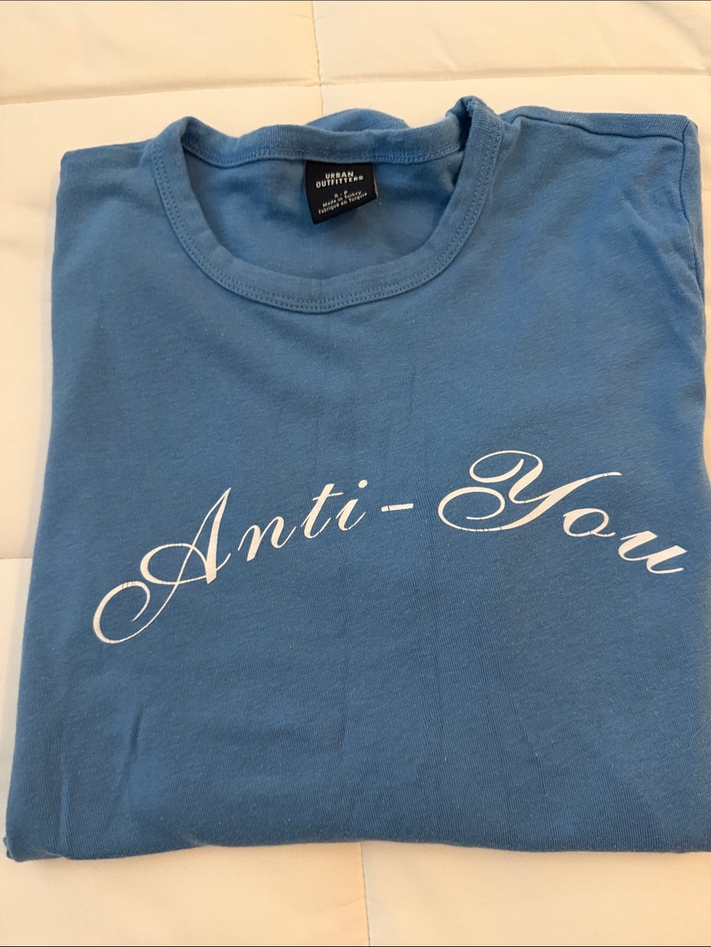 Urban Outfitters Blue 'Anti-You' Script Tee